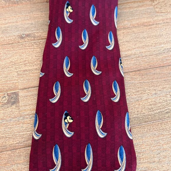 Vintage Mickey Silk Tie - Hidden Mickey Mouse - Picture 3 of 6